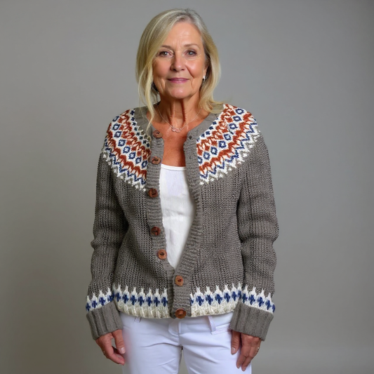 CLARA | CARDIGAN ISLANDESE CLASSICO