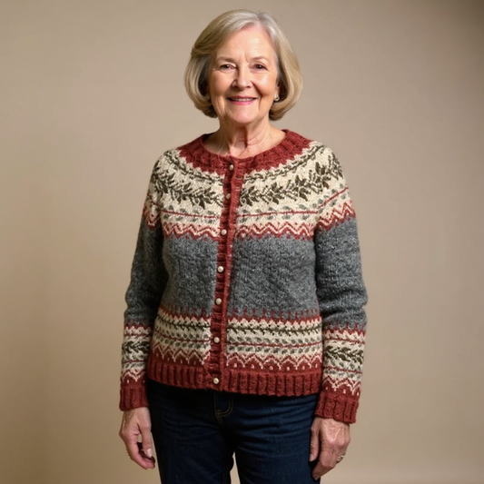 SORENNA | CARDIGAN ISLANDESE CLASSICO