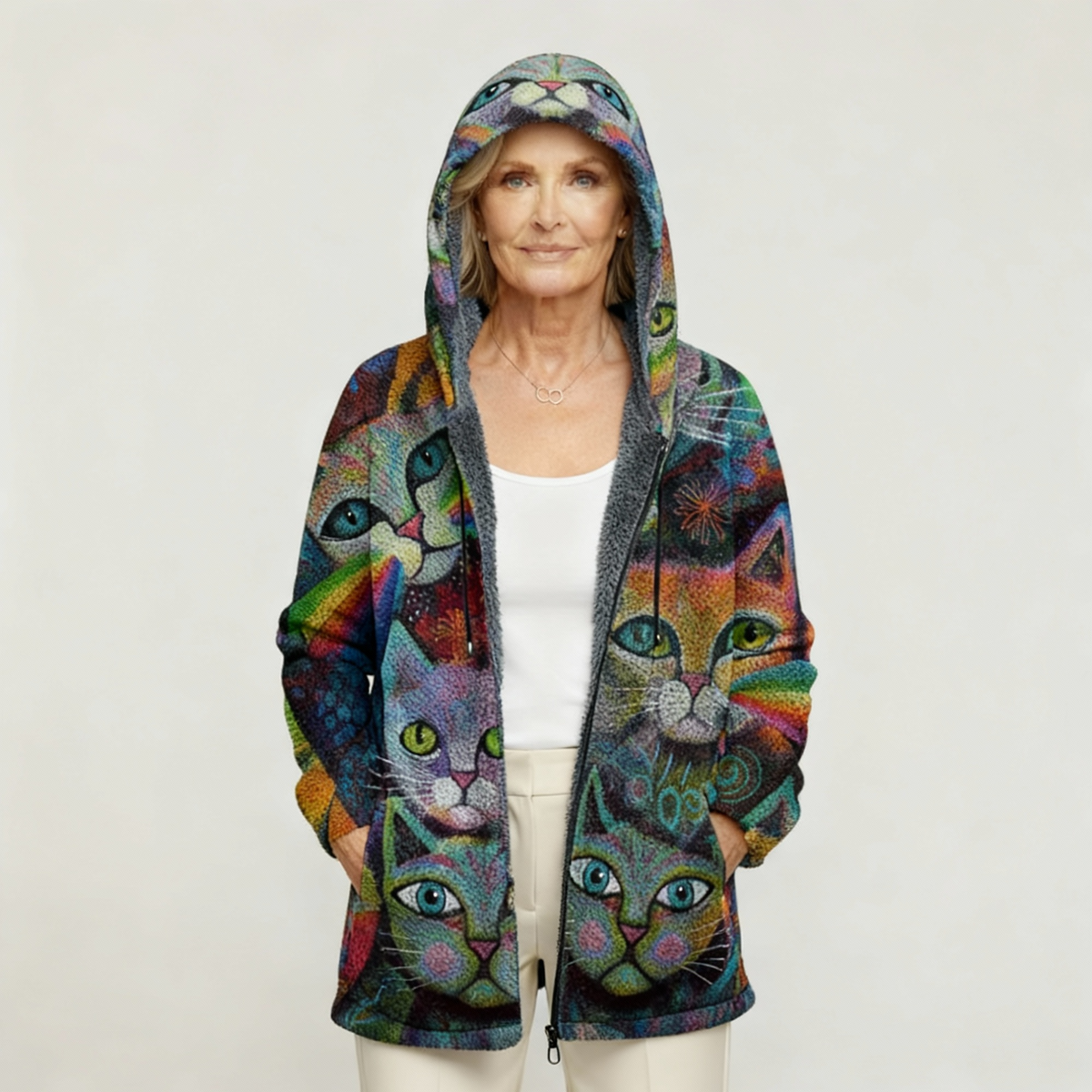 KALANOS | CARDIGAN DI LUSSO DALL'ISPIRAZIONE ARTISTICA