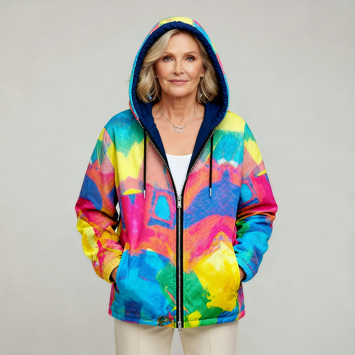 TIARNA | CARDIGAN DI LUSSO ISPIRATO ALL'ARTE