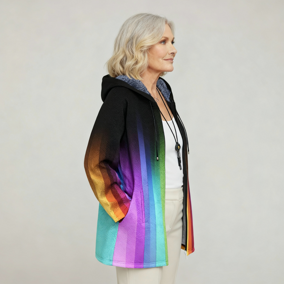 TASMA | CARDIGAN DI LUSSO D'ISPIRAZIONE ARTISTICA