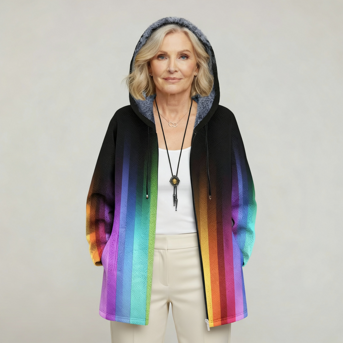 TASMA | CARDIGAN DI LUSSO D'ISPIRAZIONE ARTISTICA