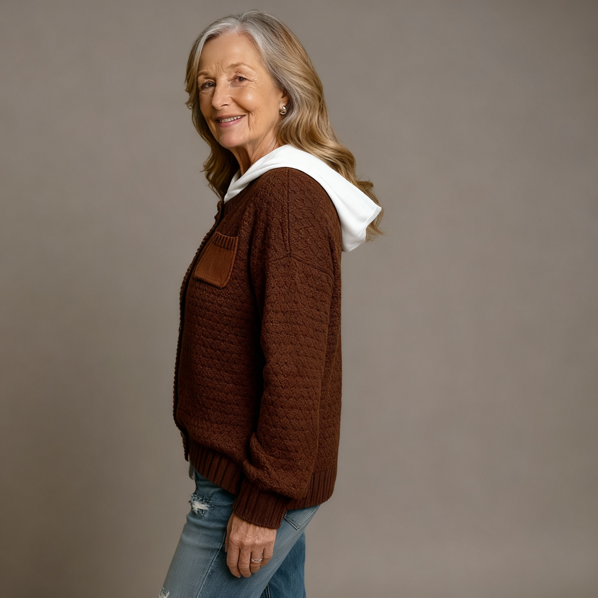 SELIORA | CARDIGAN IN MAGLIA LAVORATA