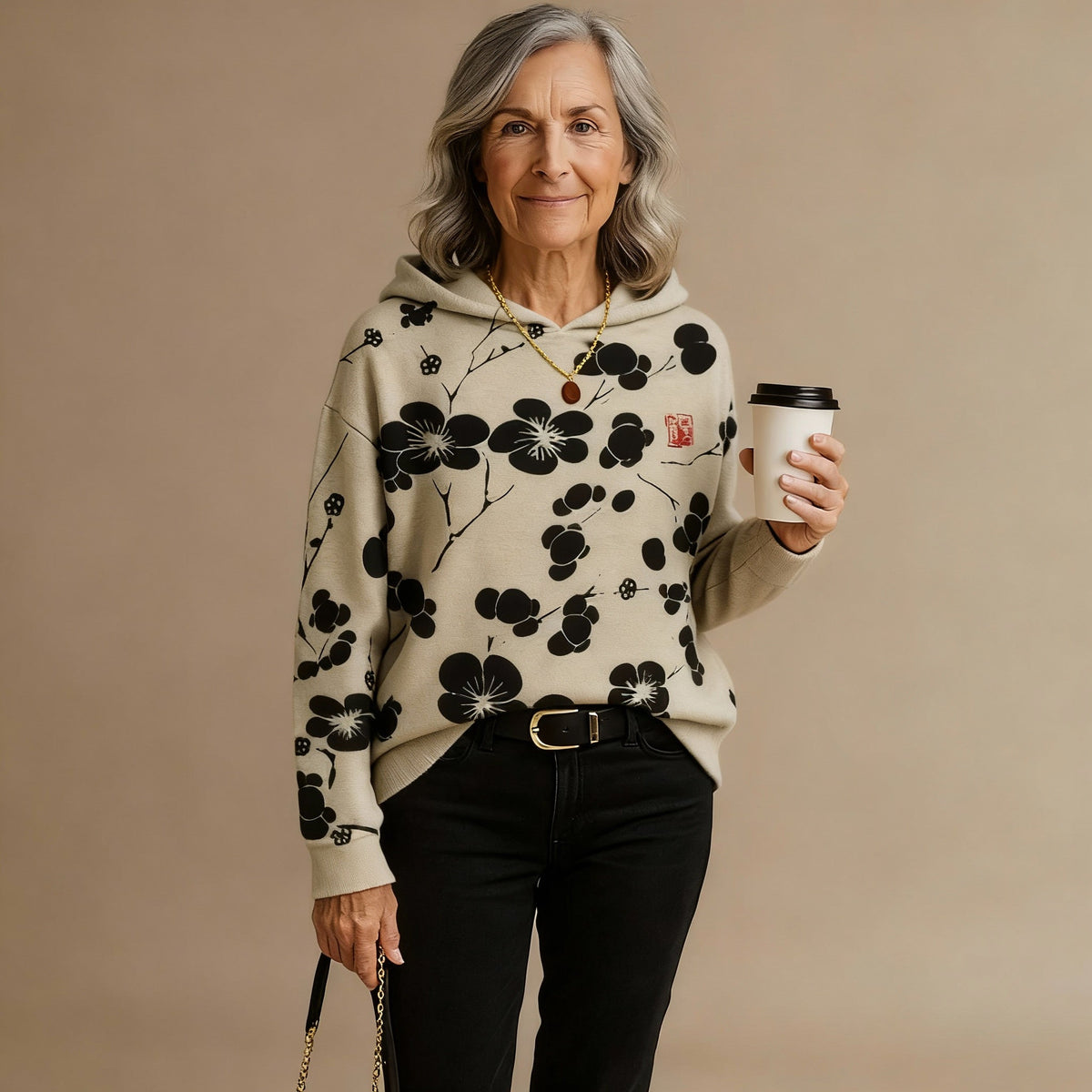 OLIVIA | FELPA CON CAPPUCCIO