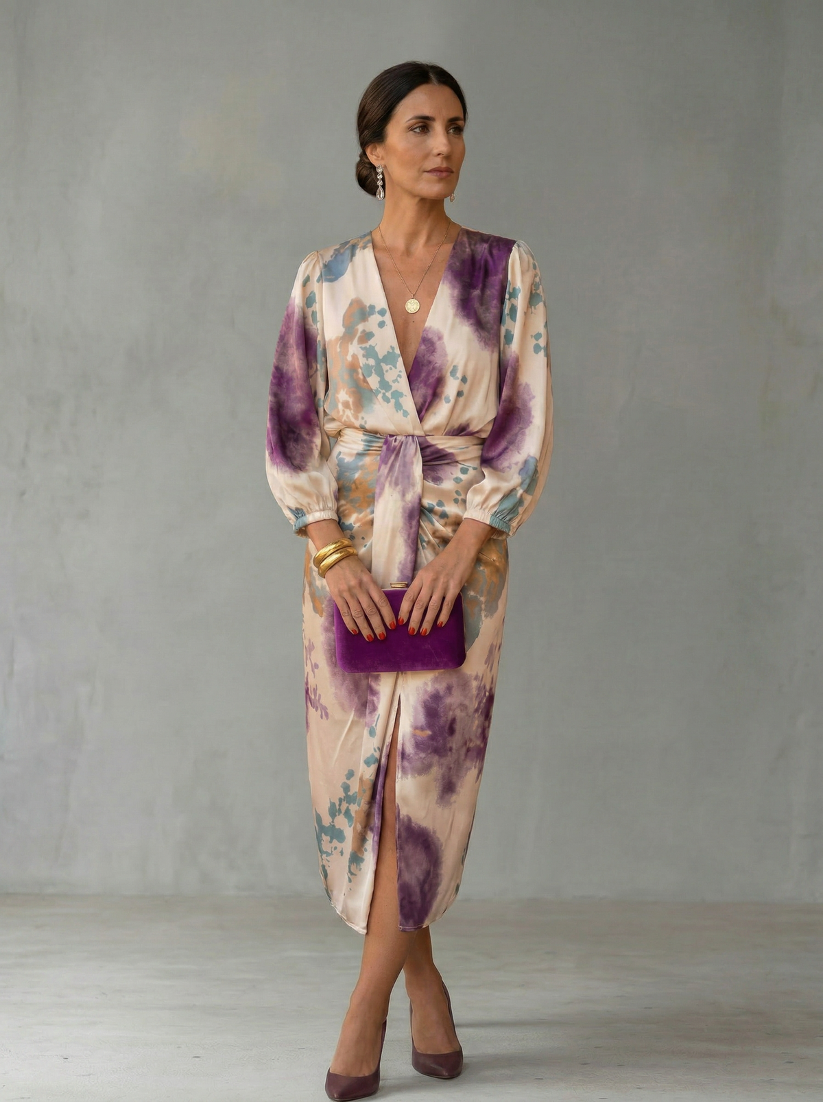 DIANA | ABITO ELEGANTE CON SCOLLO A V