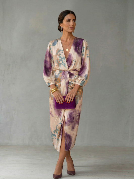 DIANA | ABITO ELEGANTE CON SCOLLO A V