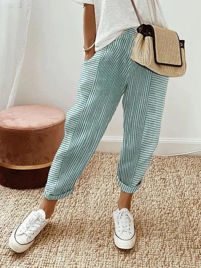 JENNIFER | PANTALONI A RIGHE CLASSICI
