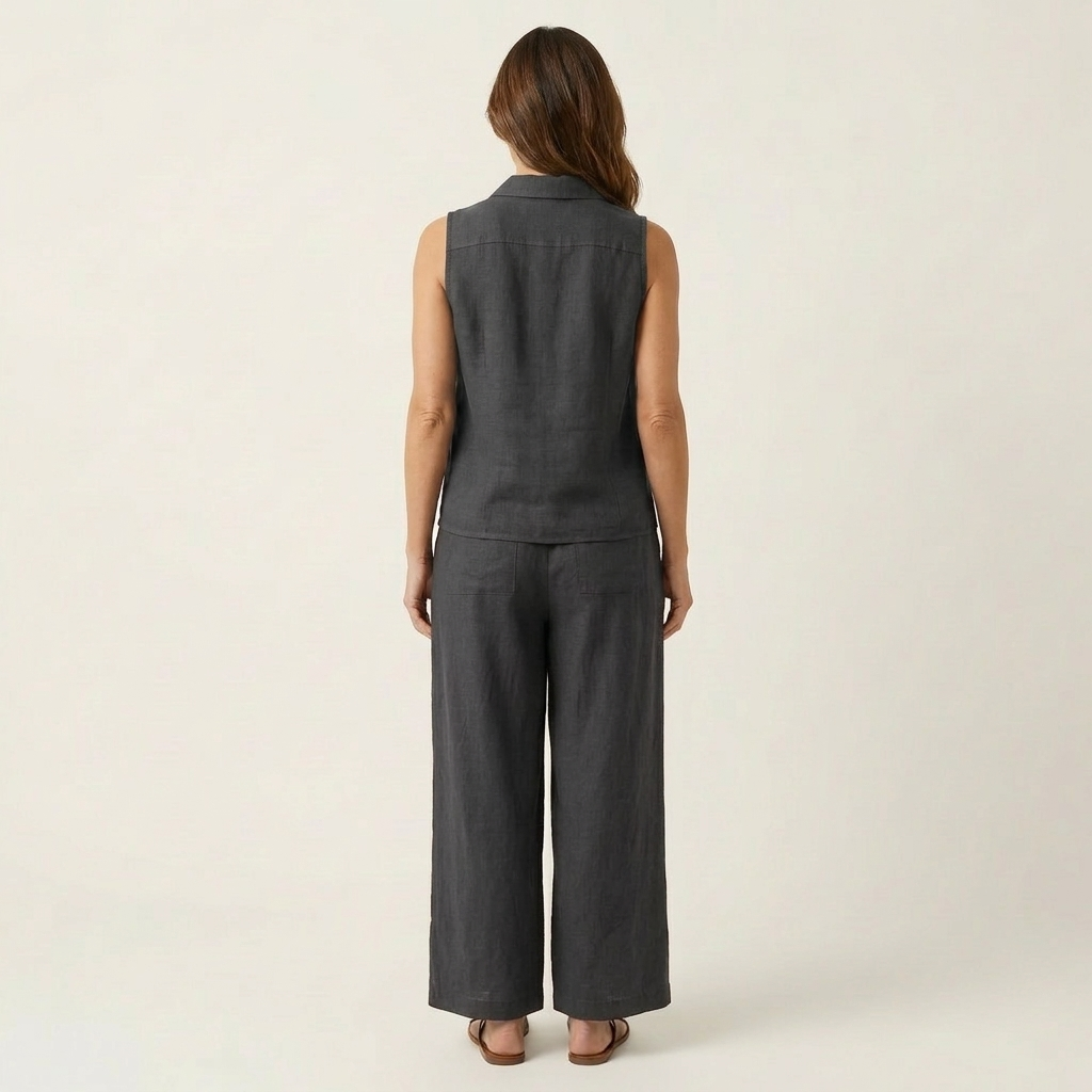 WREN | COMPLETO INCROCIATO E PANTALONI A GAMBA LARGA