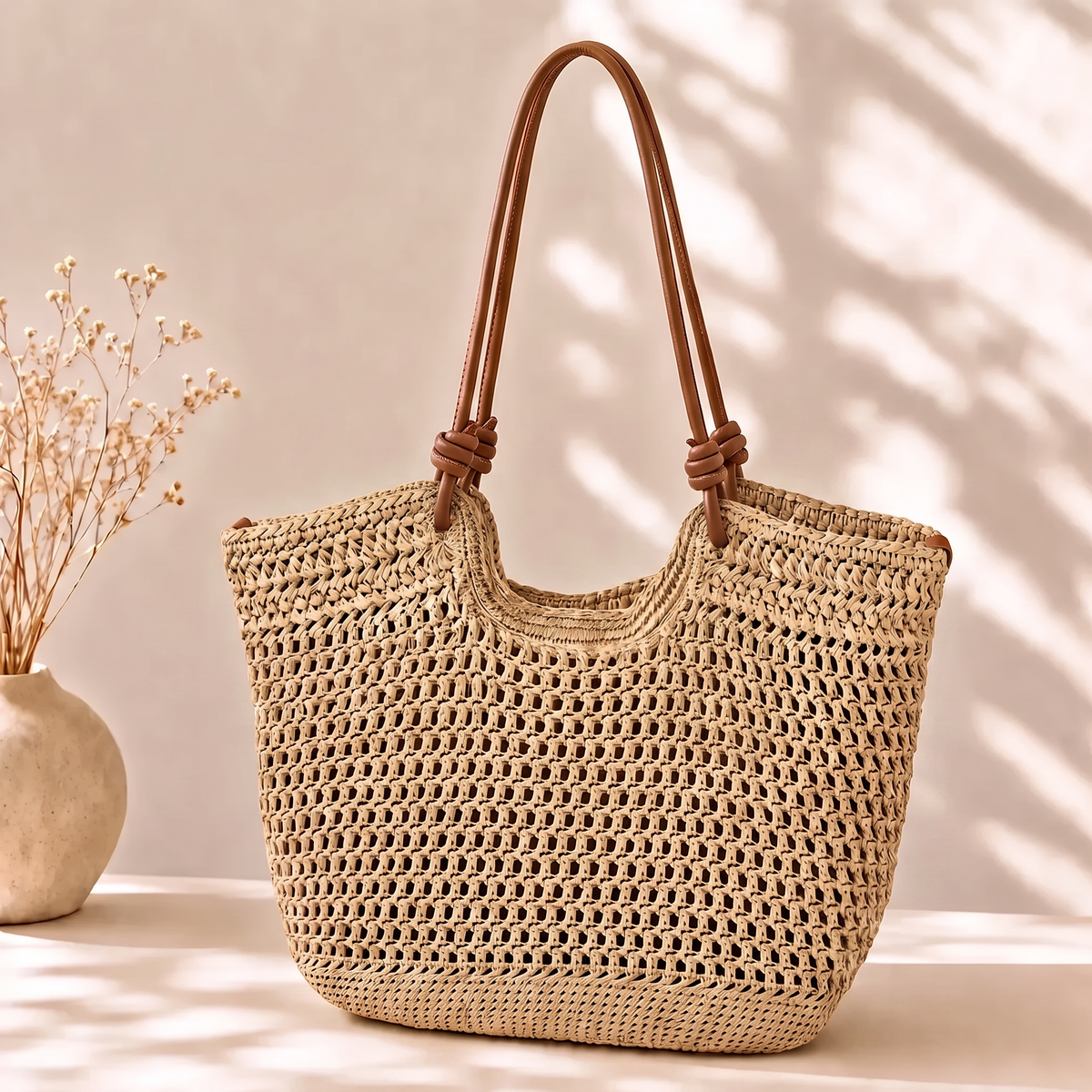 CLARE | BORSA DA SPIAGGIA ALL'UNCINETTO