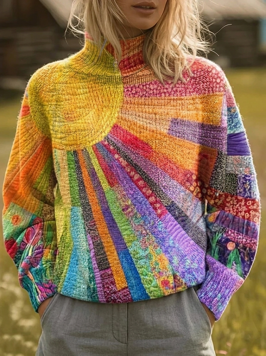 ROSALIND | DOLCEVITA CON STAMPA RETRO SUNBURST