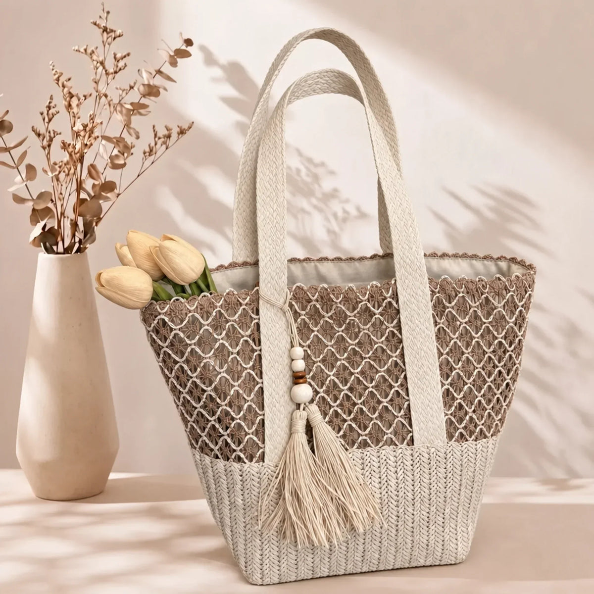 STACY | BORSA A SPALLA BOHO CON NAPPINE