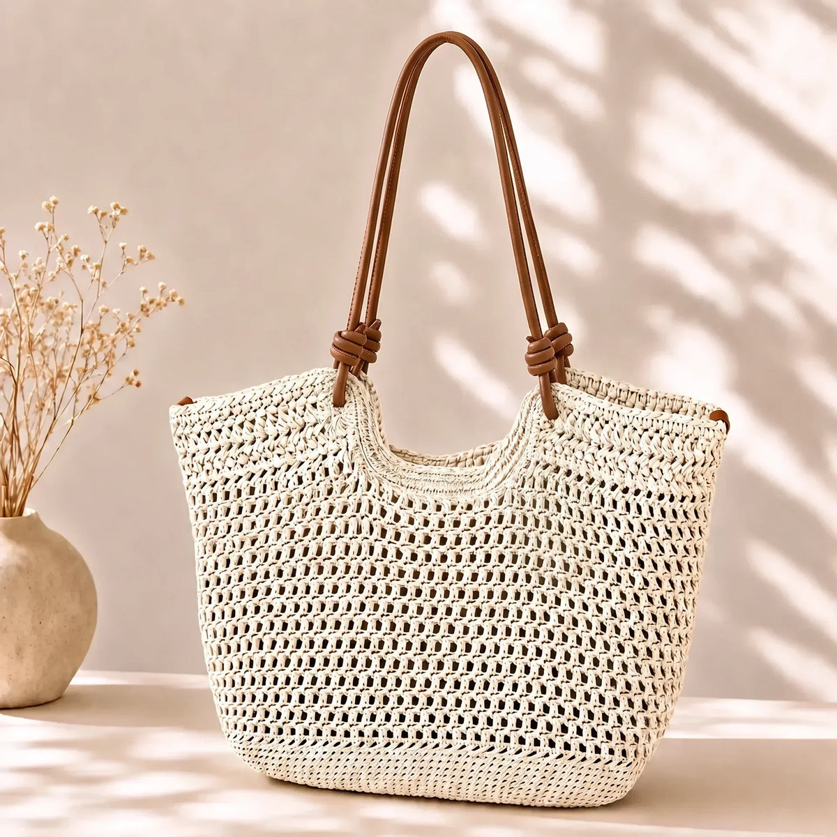 CLARE | BORSA DA SPIAGGIA ALL'UNCINETTO