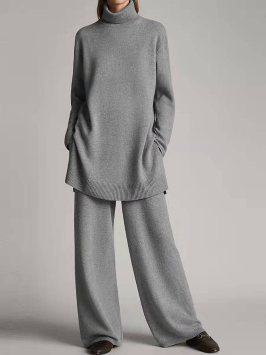 LUCY | COMPLETO CASUAL CON TOP E PANTALONI A GAMBA LARGA