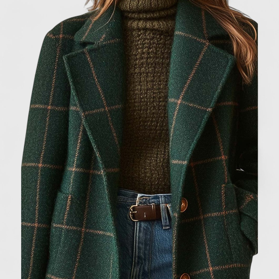 XAVINA | CAPPOTTO CLASSICO A QUADRI