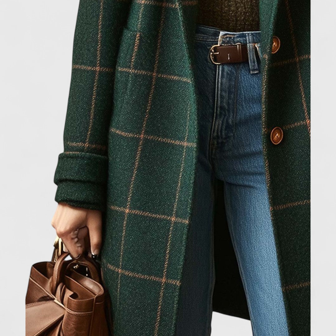 XAVINA | CAPPOTTO CLASSICO A QUADRI