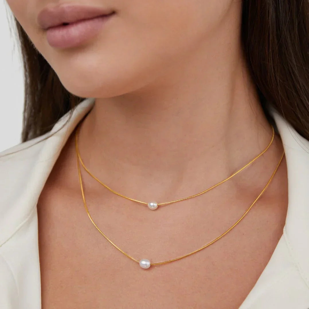 SERAPHINA | COLLANA DI PERLE A STRATI SOFISTICATA
