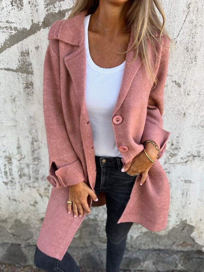 MIRIAM | CAPPOTTO CON COLLO A REVERS E CHIUSURA CON BOTTONI