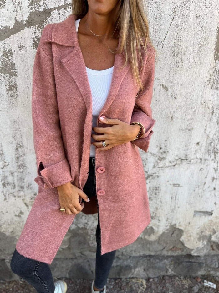 MIRIAM | CAPPOTTO CON COLLO A REVERS E CHIUSURA CON BOTTONI