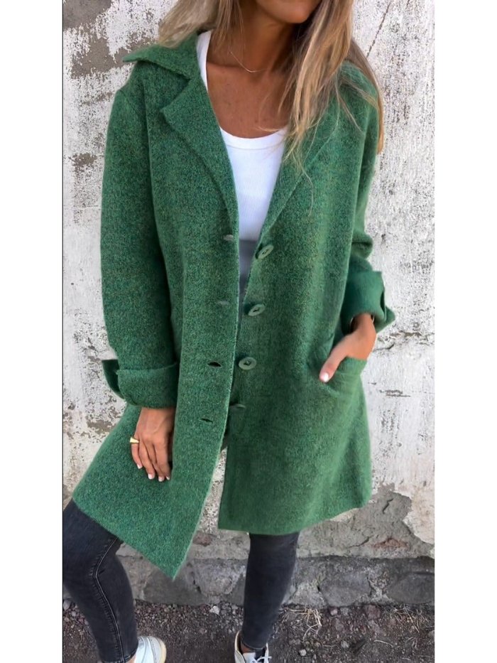 MIRIAM | CAPPOTTO CON COLLO A REVERS E CHIUSURA CON BOTTONI