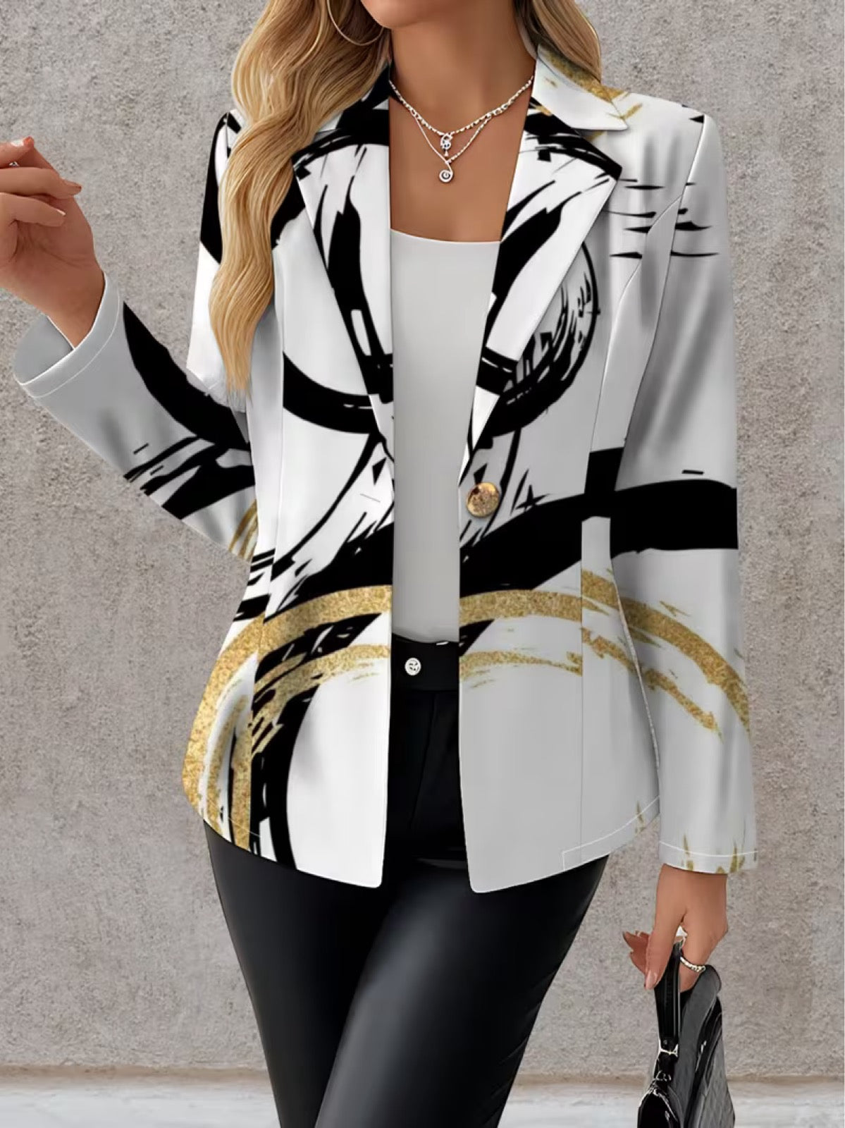 NOEMINE | BLAZER CON PENNELLATE ASTRATTE
