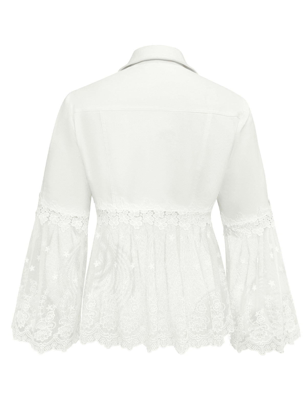 SUNNELACE | GIACCA CON INSERTI IN PIZZO