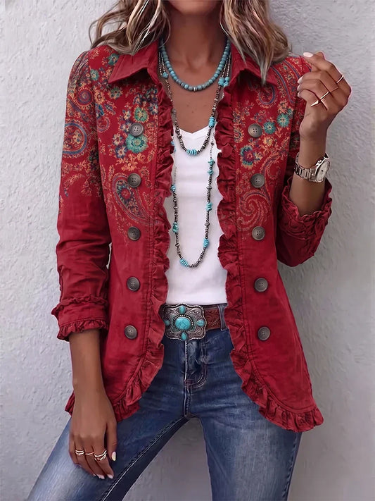 FAYRENE | GIACCA CON BALZE A MOTIVO PAISLEY BOHEMIAN