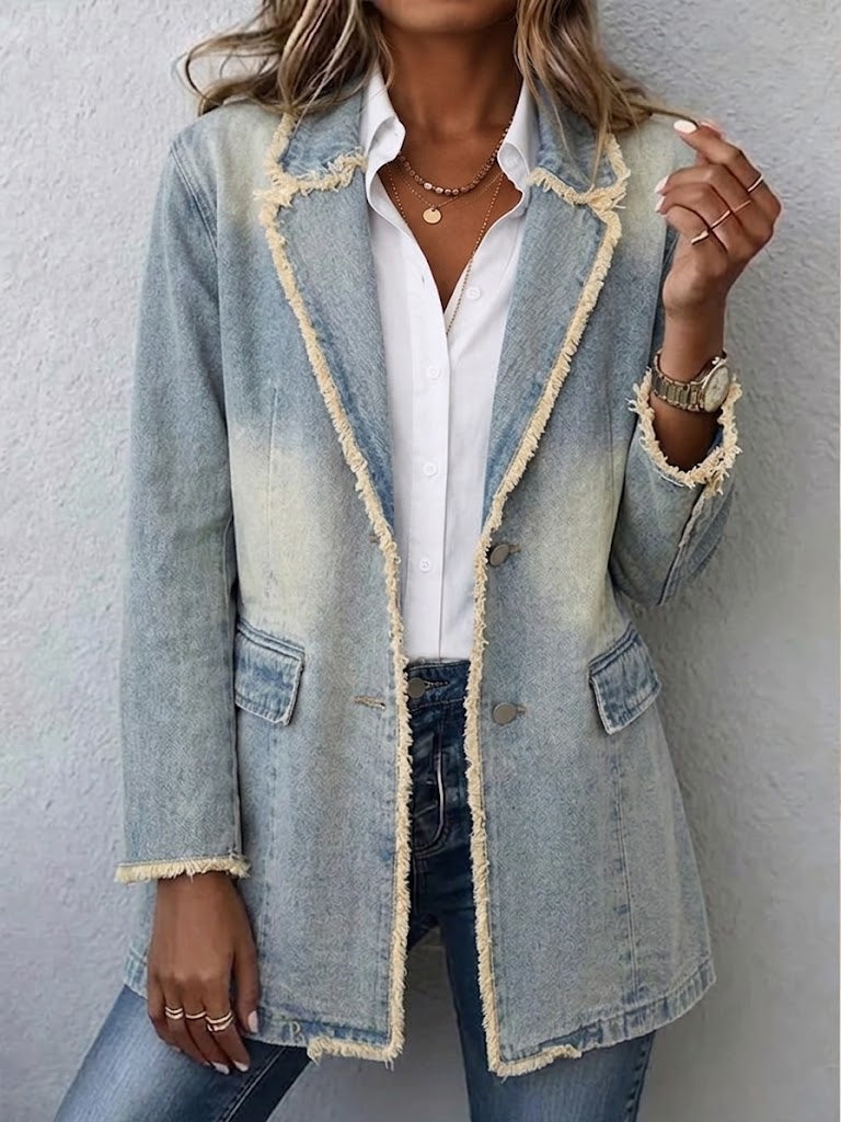 DIONNE | BLAZER OVERSIZE STILE VINTAGE CON BORDI A VIVO