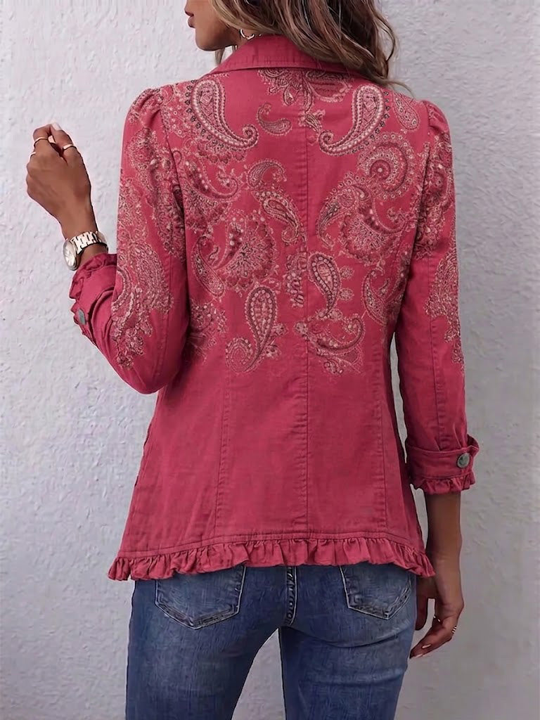 ANOUK | GIACCA CON BALZE E STAMPA PAISLEY VINTAGE