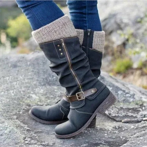 BARBARA | STIVALETTI CLASSICI CON ZIP LATERALE