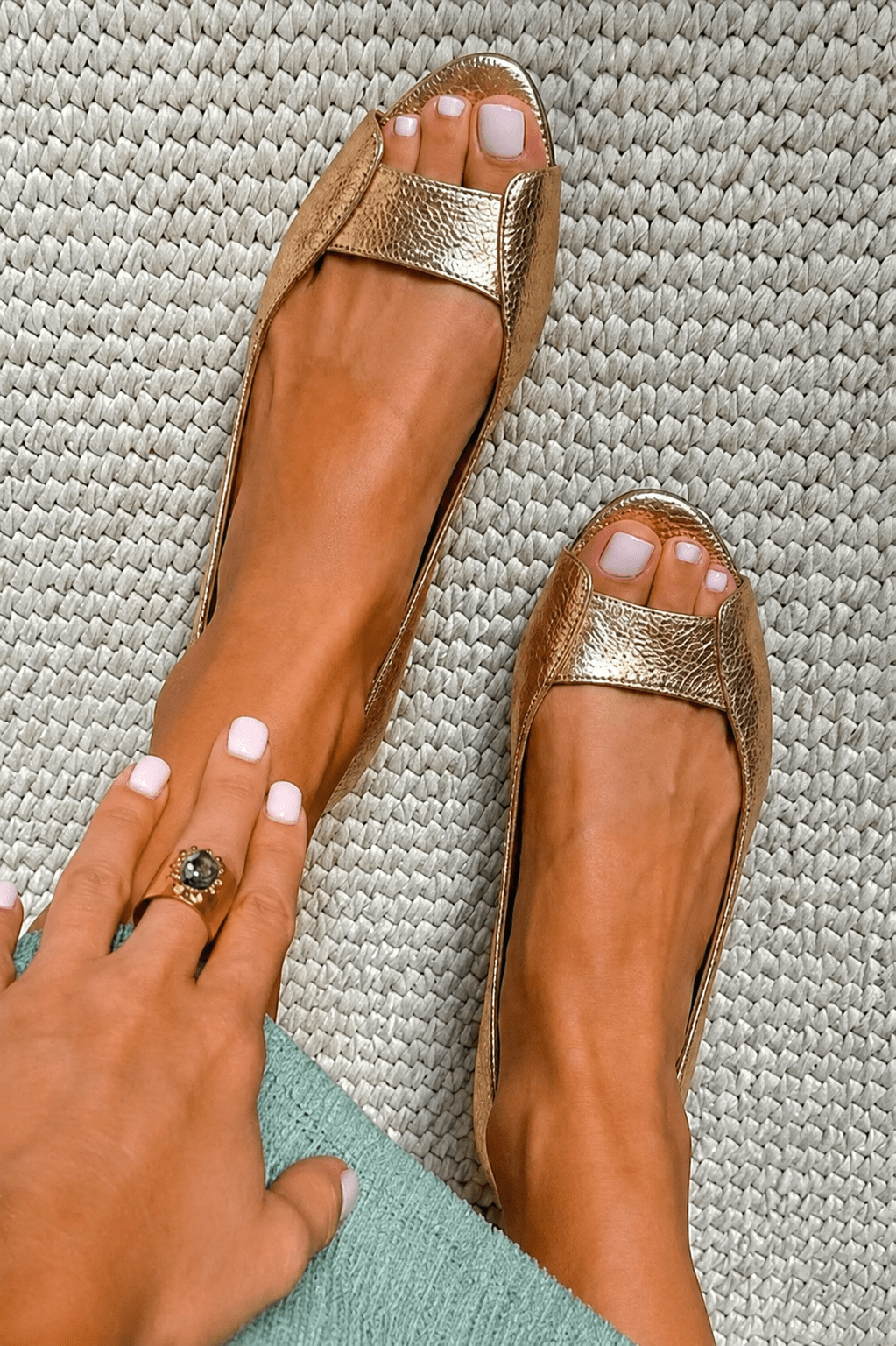 ADELINA | SANDALI ORO COMODI ED ELEGANTI