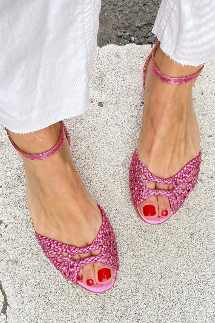 ISADORA | SANDALI INTRECCIATI ORO